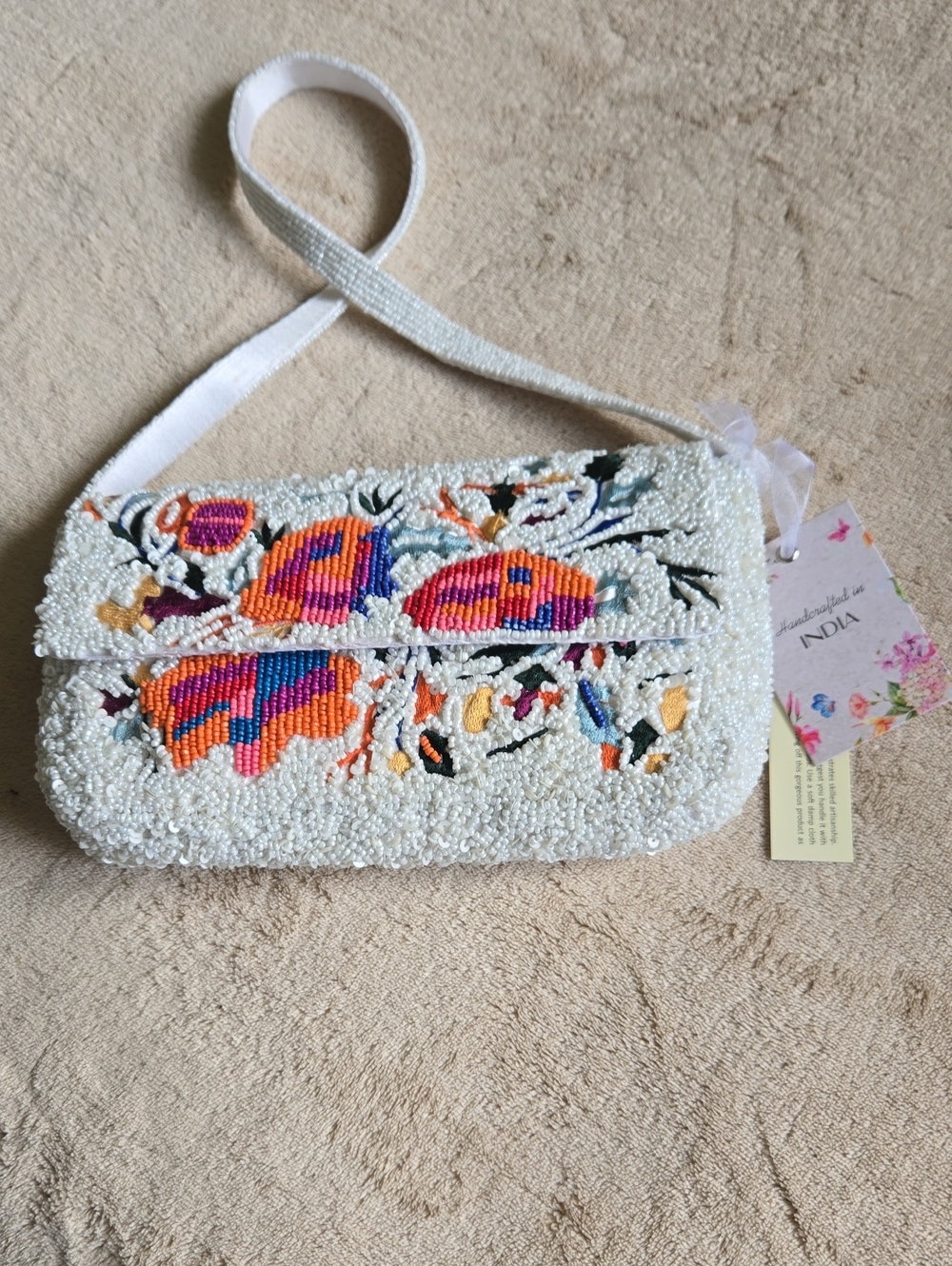 Purse Hand Beaded From India